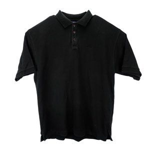 Patagonia Men's Organic Cotton Size M Black Short Sleeve Polo Shirt 17AB